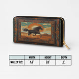 Westavelle Desert Storm Horse Leather Wallet Purse