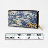 Westavelle Toile Sunflower Prairie Leather Wallet Purse