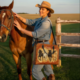 Westavelle Personalized Galloping Horse Legacy Leather Bag