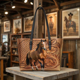 Westavelle Horse Legacy Leather Tote Bag