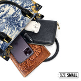 Westavelle Toile Sunflower Prairie Leather Bag