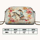 Westavelle Personalized Wild Grace Leather Crossbody Bag