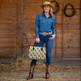 Westavelle Texan Bloom Leather Bag