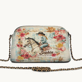 Westavelle Personalized Wild Grace Leather Crossbody Bag