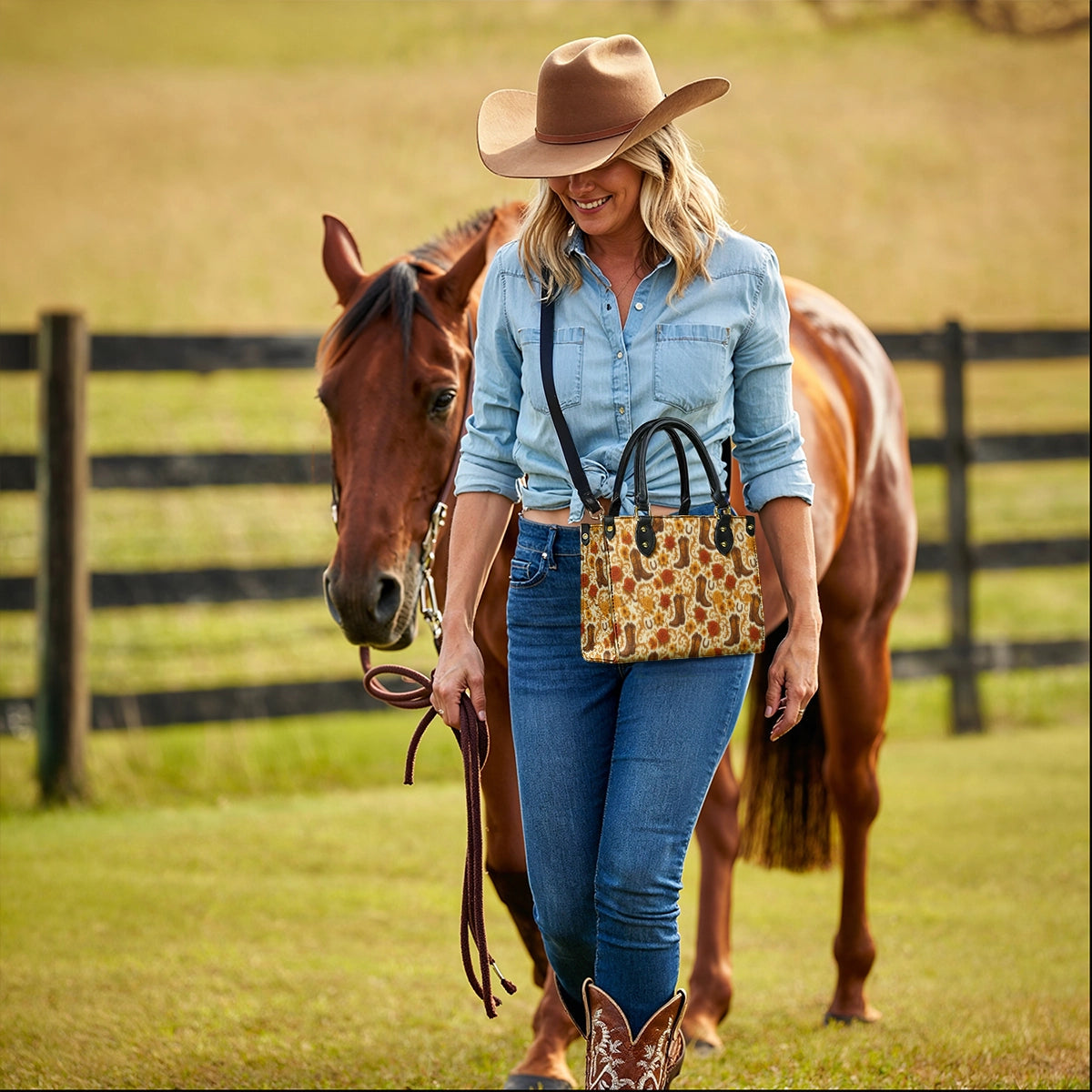 Westavelle Blossom Boots Leather Bag