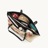 Westavelle Personalized Wild Rose Rider Leather Tote Bag