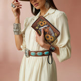 Westavelle Sunflower Horse Grace Leather Wallet Purse