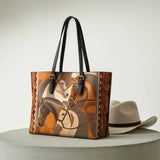 Westavelle Bridle & Burnt Clay Leather Tote Bag