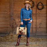 Westavelle Wild Rose Rider Leather Bag