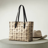 Westavelle Cowboy Toile Leather Tote Bag