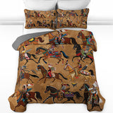 Westavelle Strength Native Horses Quilt 3-Piece Set