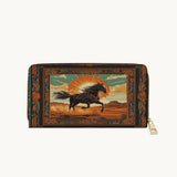 Westavelle Desert Storm Horse Leather Wallet Purse
