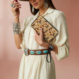 Westavelle Blossom Boots Leather Wallet Purse