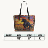 Westavelle Wildfire Run Leather Tote Bag