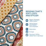 Westavelle Horse Floral Pattern Quilt 3-Piece Set