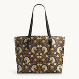 Westavelle Golden Mane Bloom Leather Tote Bag