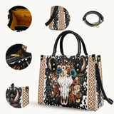 Westavelle Floral Longhorn Spirit Leather Bag
