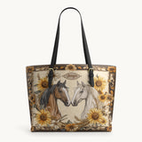 Westavelle Golden Horse Harmony Leather Tote Bag