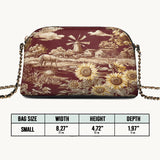 Westavelle Rustic Bloom Leather Crossbody Bag