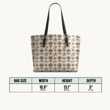 Westavelle Cowboy Toile Leather Tote Bag