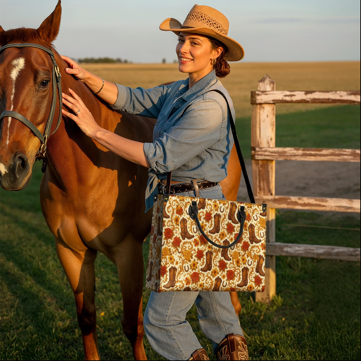 Westavelle Blossom Boots Leather Bag