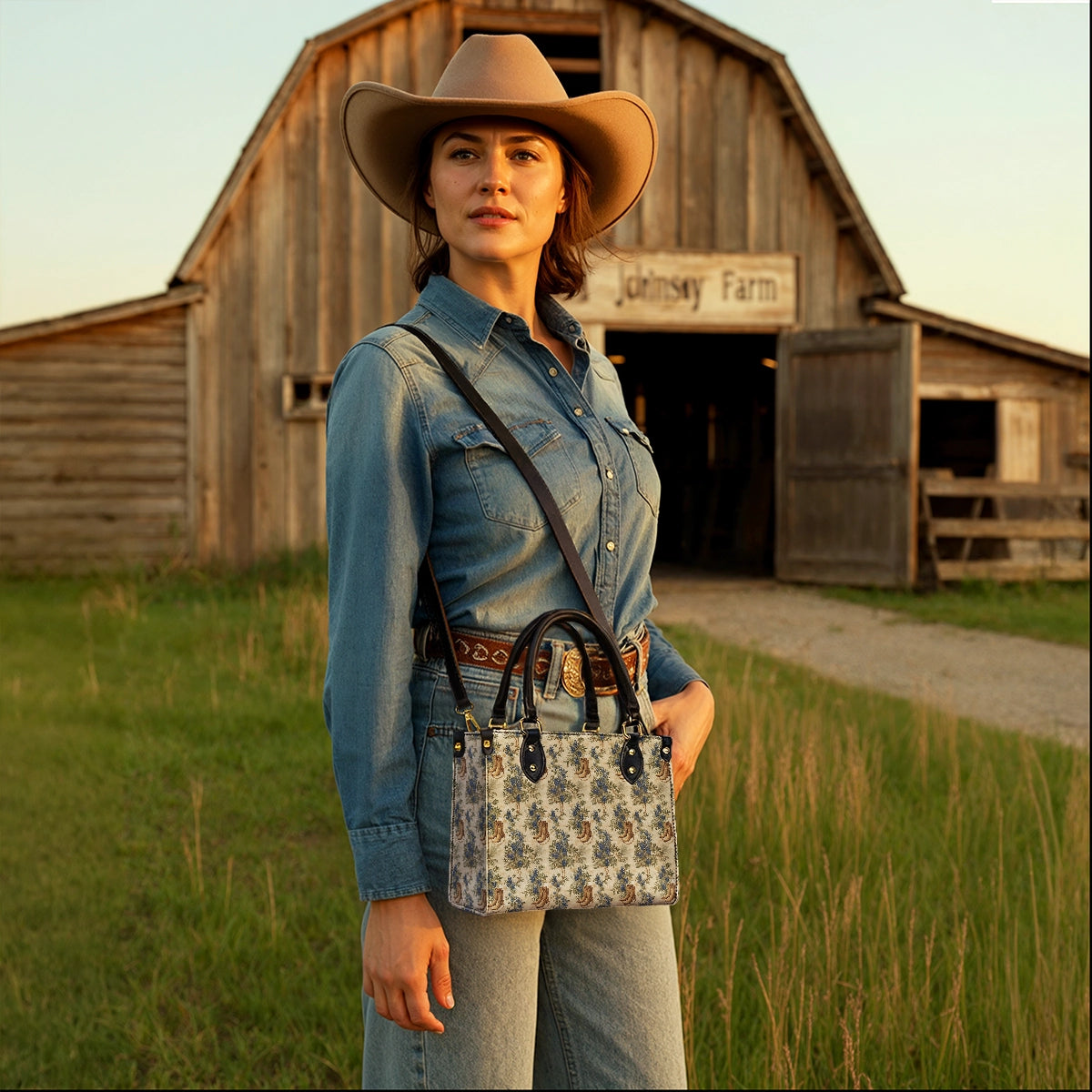 Westavelle Texan Bloom Leather Bag