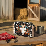 Westavelle Floral Longhorn Spirit Leather Crossbody Bag