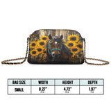 Westavelle Sunflower Horseheart Leather Crossbody Bag
