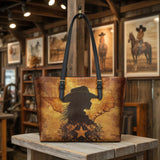 Westavelle Texas Cowgirl Soul Leather Tote Bag