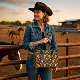 Westavelle Golden Mane Bloom Leather Bag