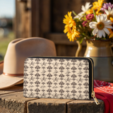 Westavelle Cowboy Toile Leather Wallet Purse