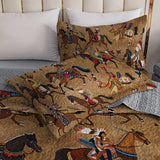 Westavelle Strength Native Horses Quilt 3-Piece Set