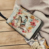 Westavelle Personalized Wild Grace Leather Wallet Purse