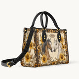 Westavelle Personalized Golden Horse Harmony Leather Bag