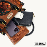 Westavelle Personalized Regal Horse Bloom Leather Bag