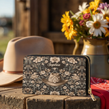 Westavelle Personalized Cowgirl Grace Leather Wallet Purse