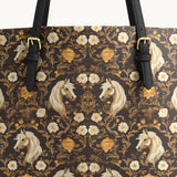 Westavelle Golden Mane Bloom Leather Tote Bag