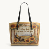 Westavelle Personalized Wild Spirit Bloom Leather Tote Bag