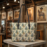 Westavelle Texan Bloom Leather Tote Bag