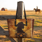Westavelle Texas Cowgirl Soul Leather Tote Bag