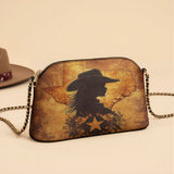 Westavelle Texas Cowgirl Soul Leather Crossbody Bag
