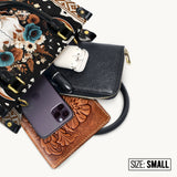 Westavelle Floral Longhorn Spirit Leather Bag