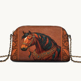 Westavelle Regal Horse Bloom Leather Crossbody Bag