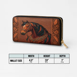 Westavelle Regal Horse Bloom Leather Wallet Purse