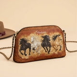 Westavelle Galloping Horse Legacy Leather Crossbody Bag