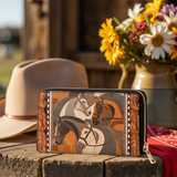 Westavelle Bridle & Burnt Clay Leather Wallet Purse