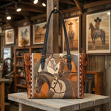 Westavelle Bridle & Burnt Clay Leather Tote Bag