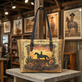 Westavelle Desert Bloom Ride Leather Tote Bag