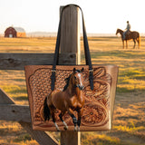 Westavelle Horse Legacy Leather Tote Bag