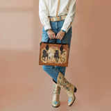 Westavelle Personalized Galloping Horse Legacy Leather Bag